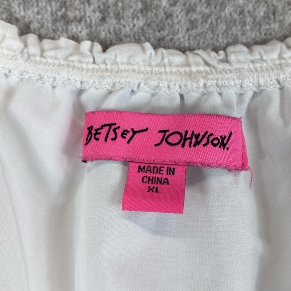 Vtg Betsey Johnson maxi dress XL cottagecore prairie boho babydoll milkmaid y2k - Picture 2 of 10